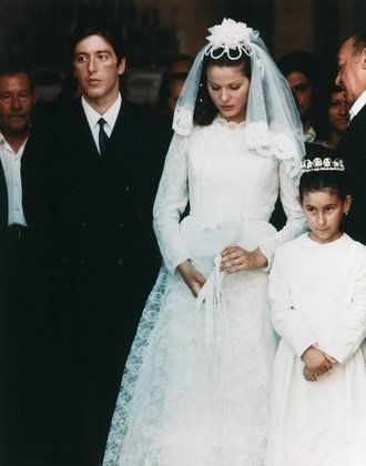 Apollina wears a wedding dress in The Godfather