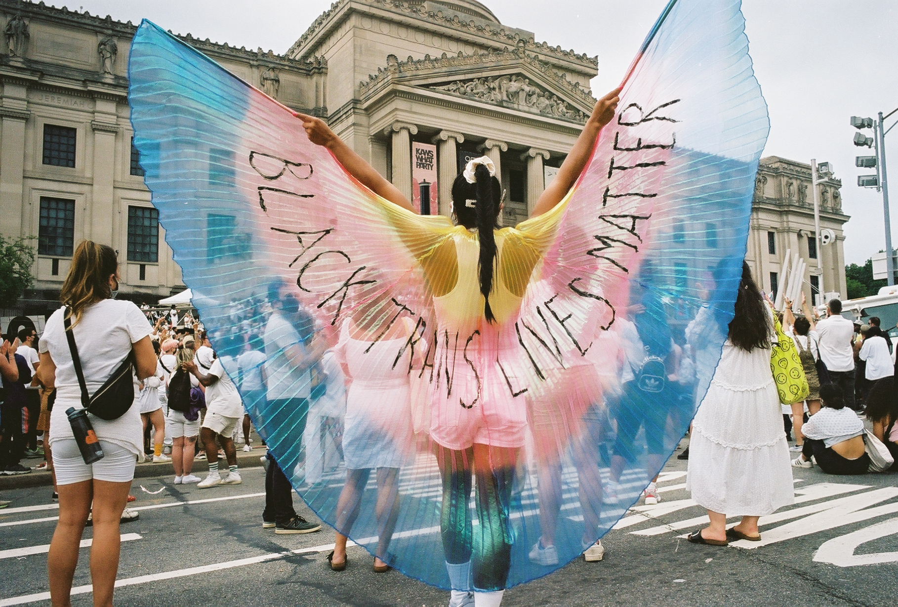 Black Trans lives matter wings.