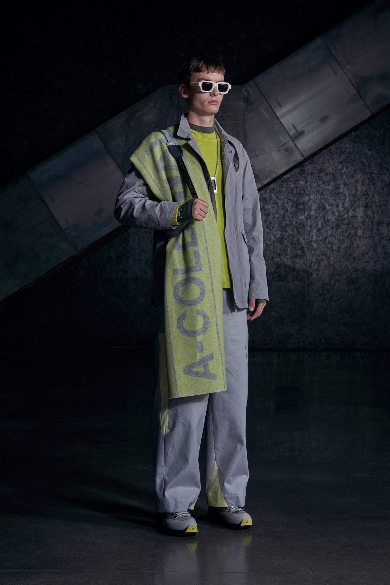 A model wearing a full look from A-Cold-Wall* SS22