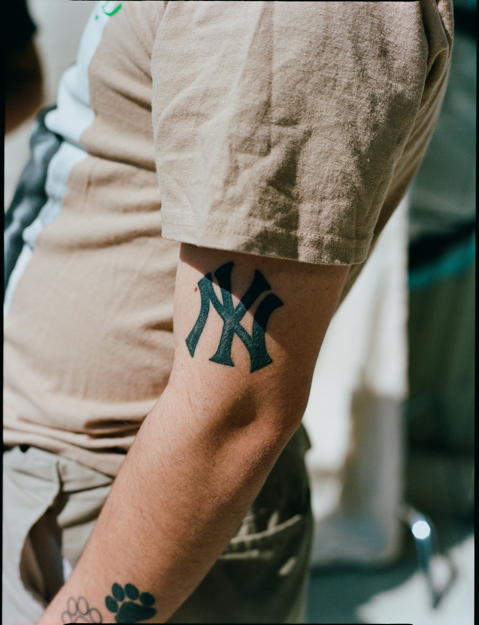 a new york yankees tattoo