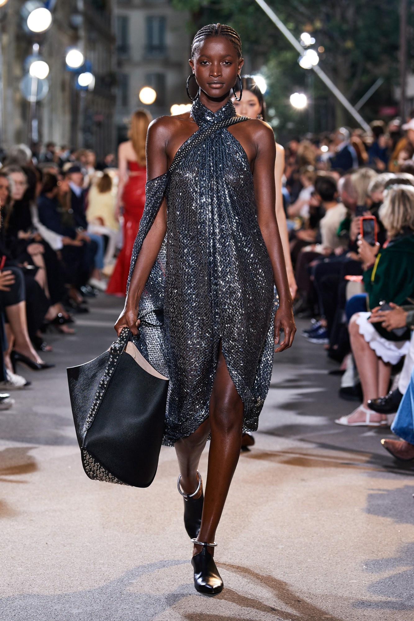 A model walking in Alaïa's SS22 show