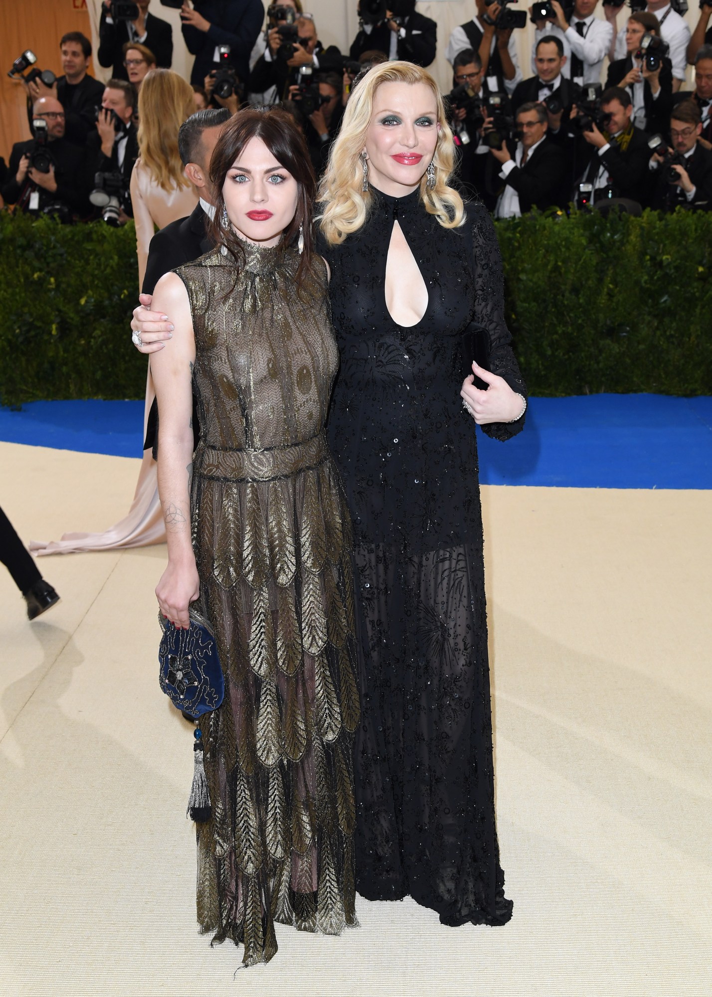 Frances Bean Cobain and Courtney Love attend the Rei Kawakubo/Comme des Garcons: Art Of The In-Between Costume Institute Gala at the Metropolitan Museum of Art on May 1, 2017 in New York City.