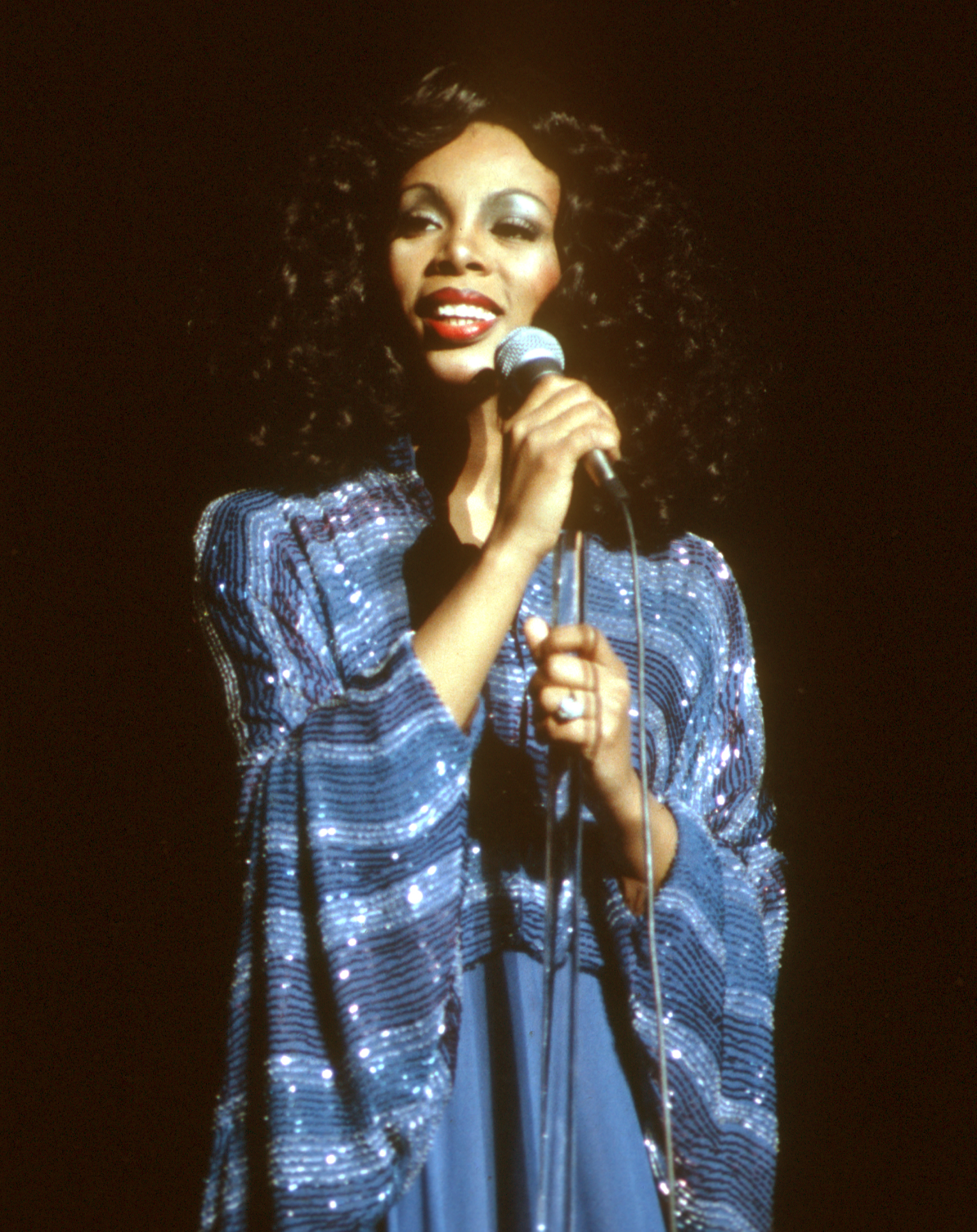 Queen of Disco Donna Summer poses for a portrait circa 1977.