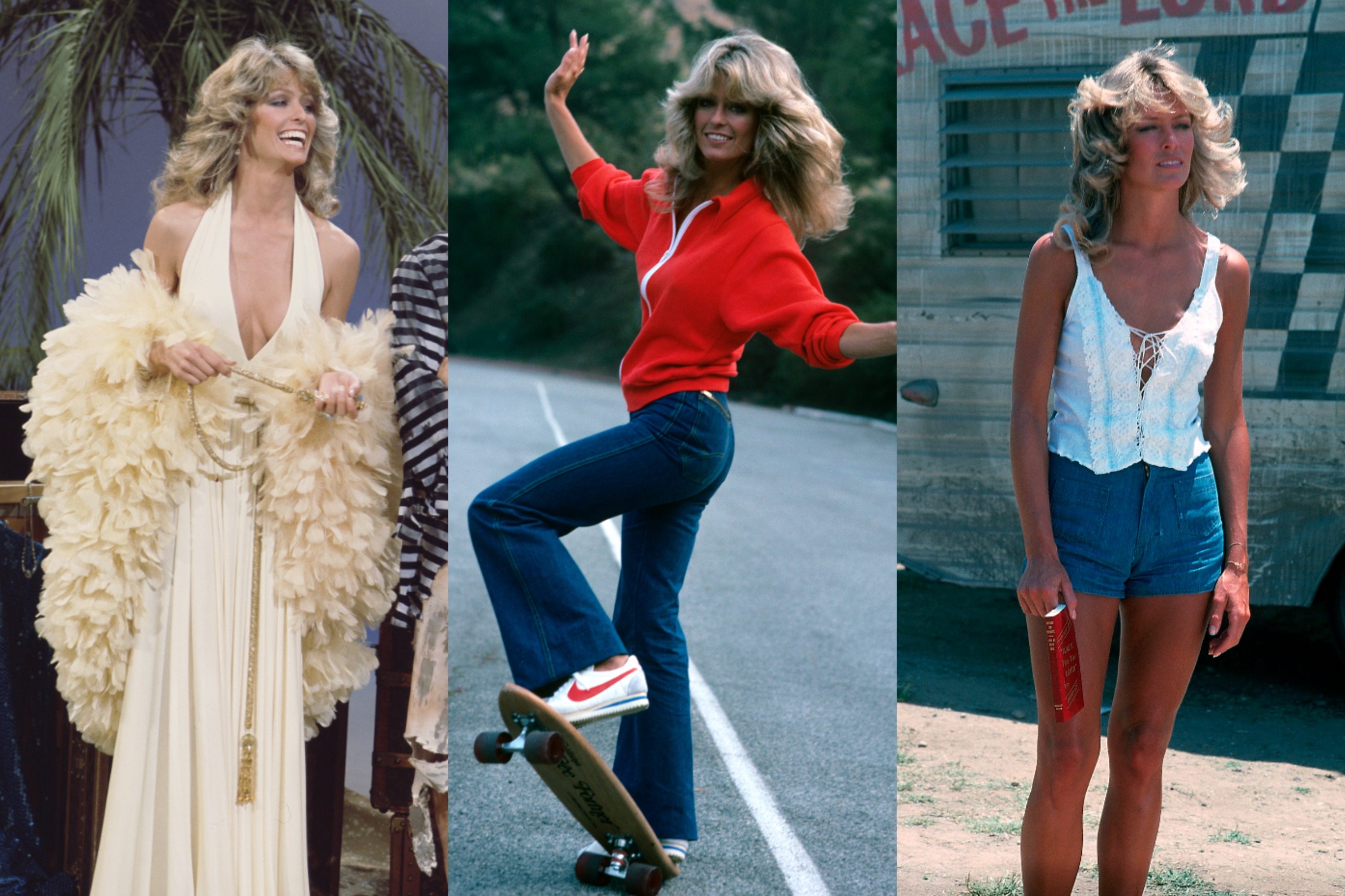 7 of Farrah Fawcett’s most iconic outfits