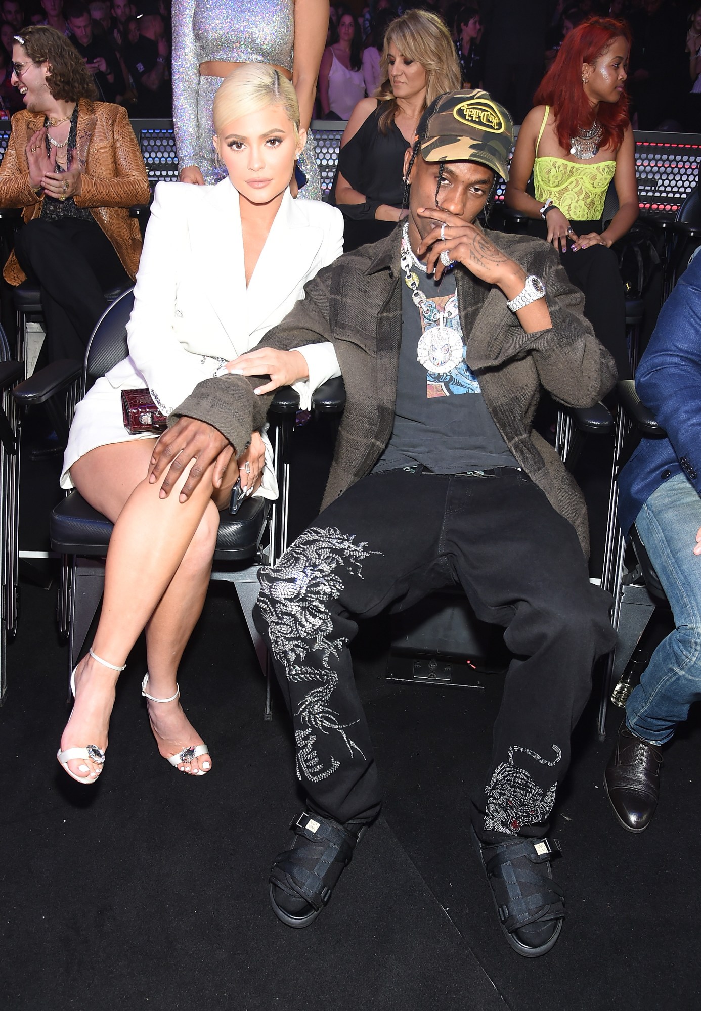 Kylie Jenner and Travis Scott at the 2018 VMAs