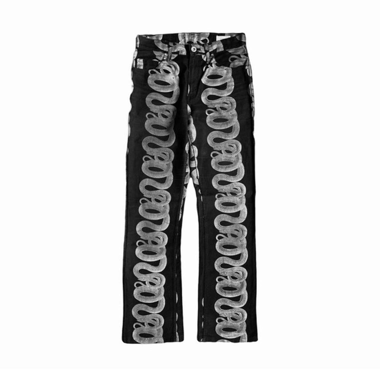 Hysteric Glamour jeans with snake print