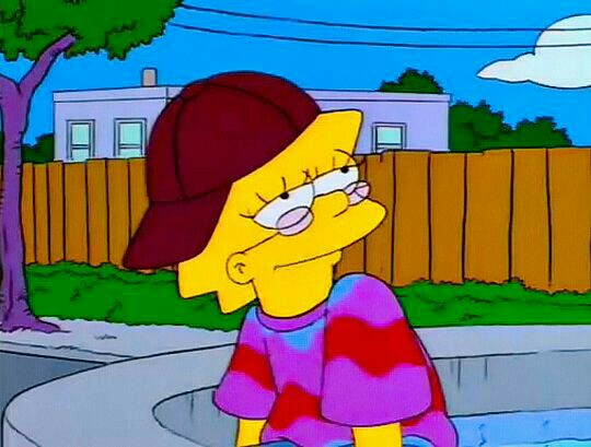 lisa simpson as a hippie