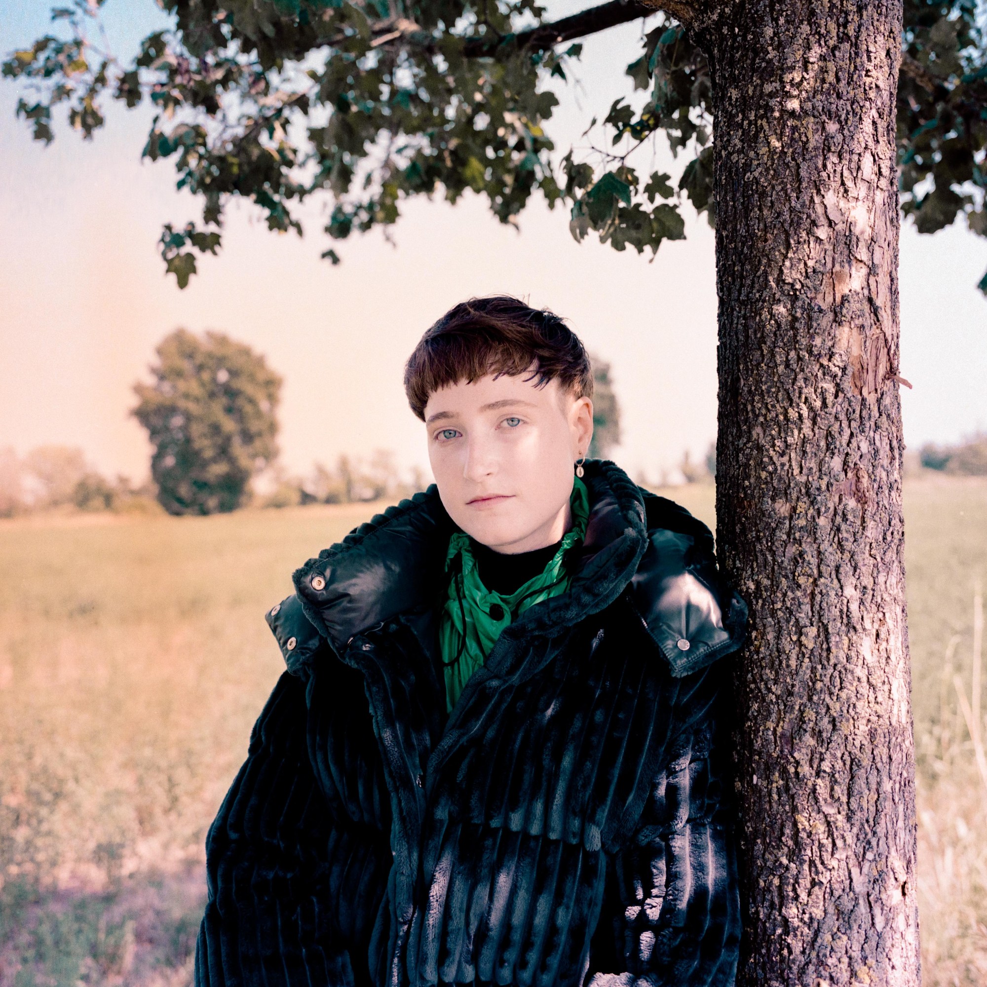 a model wearing Moncler AW21 shot by Marzio Emilio Villa