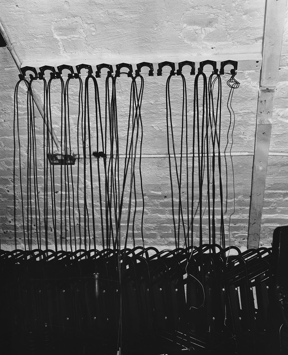 skipping ropes hanging on a wall