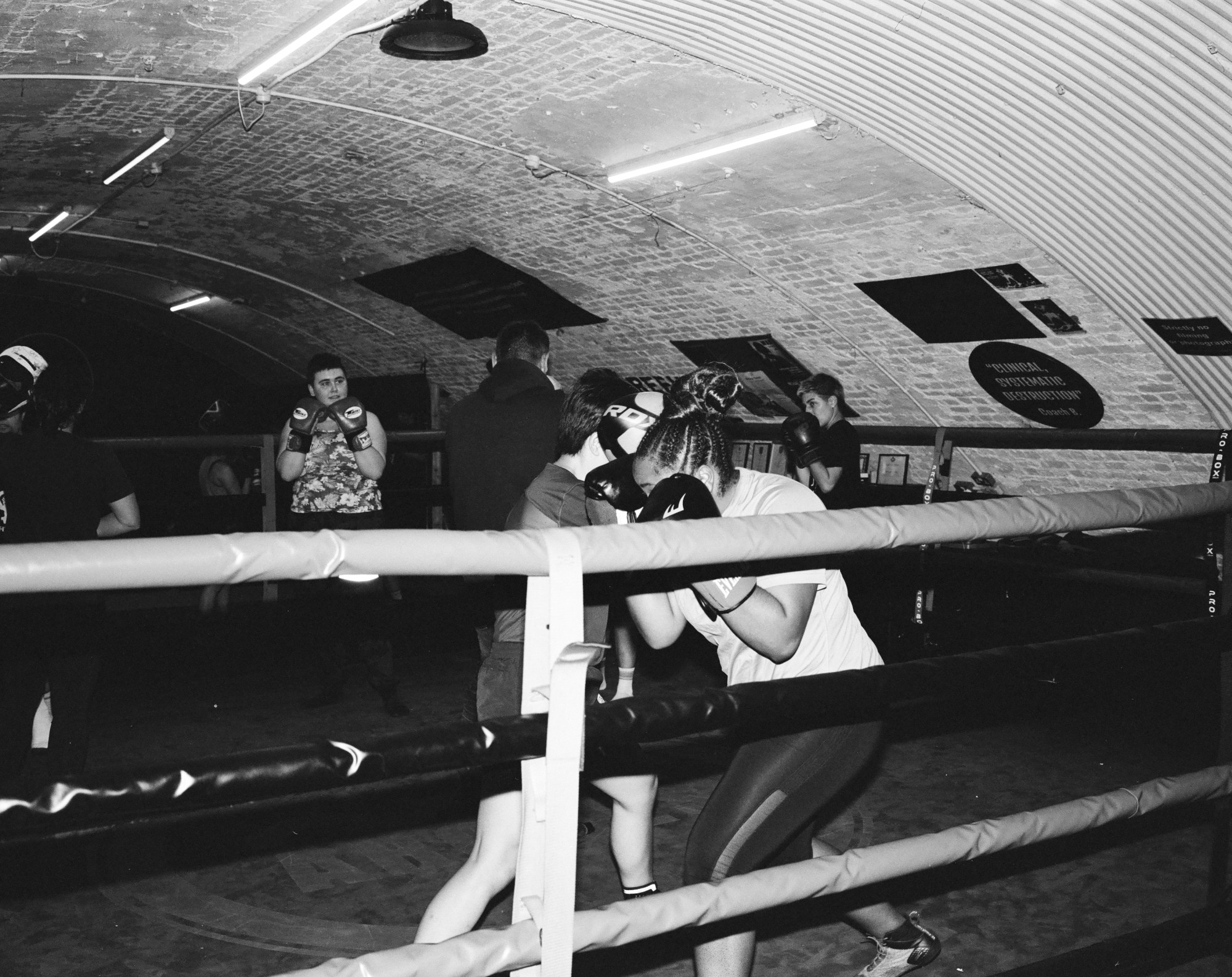 people boxing in a ring