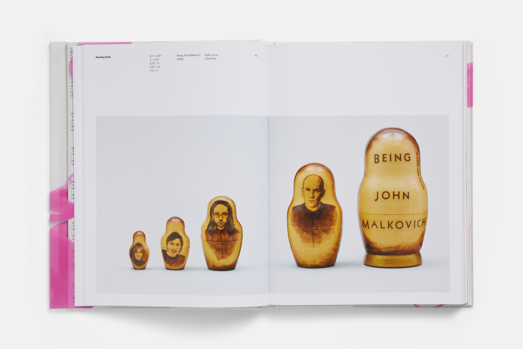 Being John Malkovic themed Russian nesting dolls