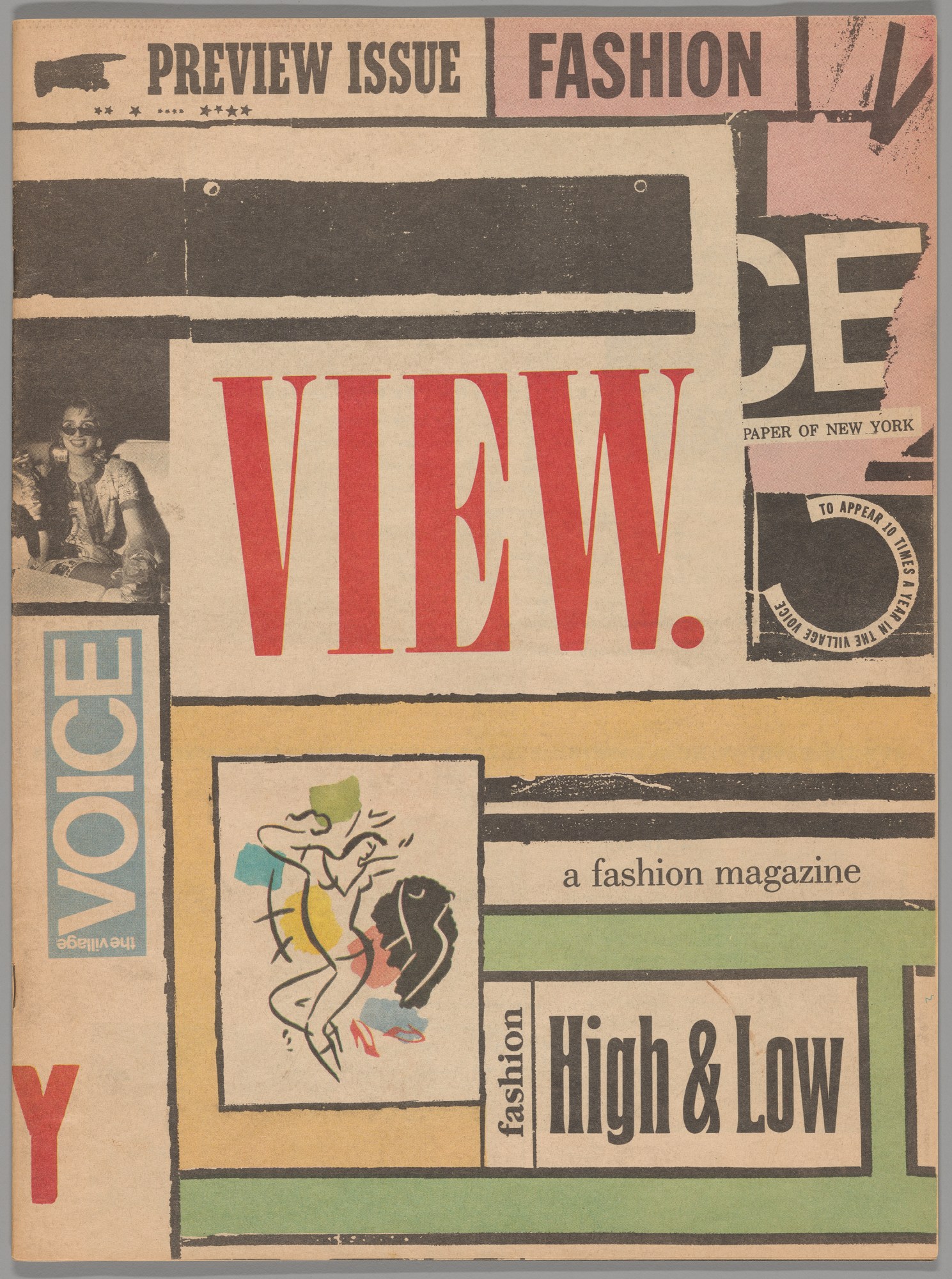 view fashion magazine cover from 1985