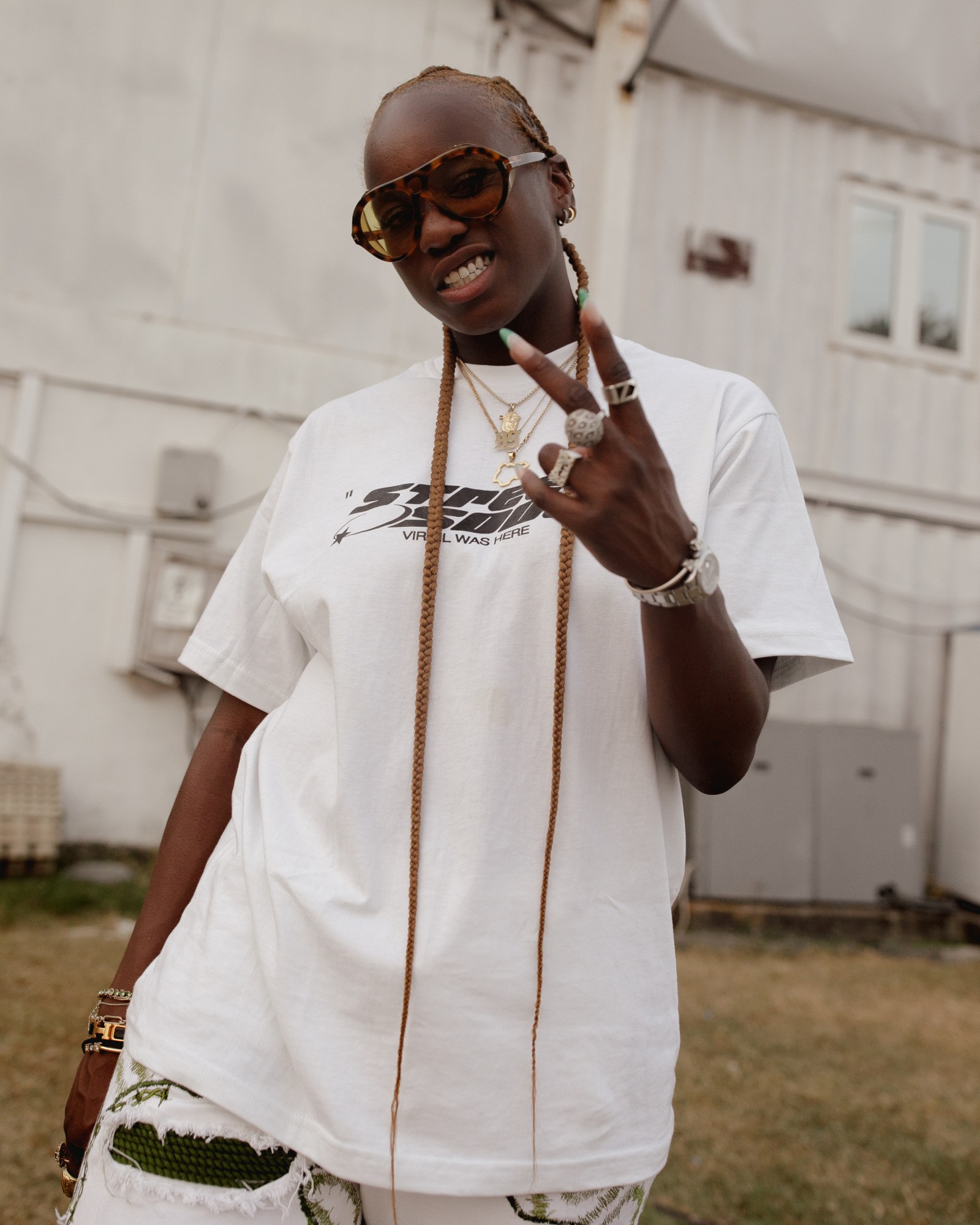 A person attending Street Souk in Lagos