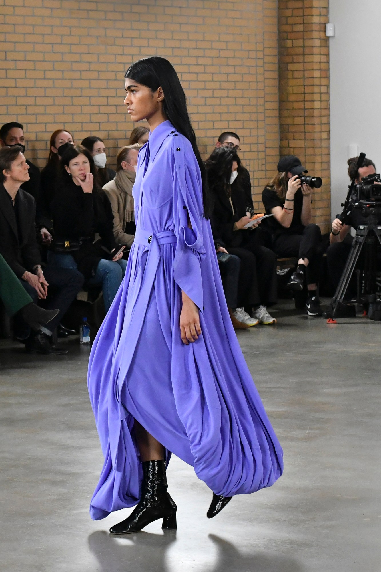 a model wearing proenza schouler's aw22 collection