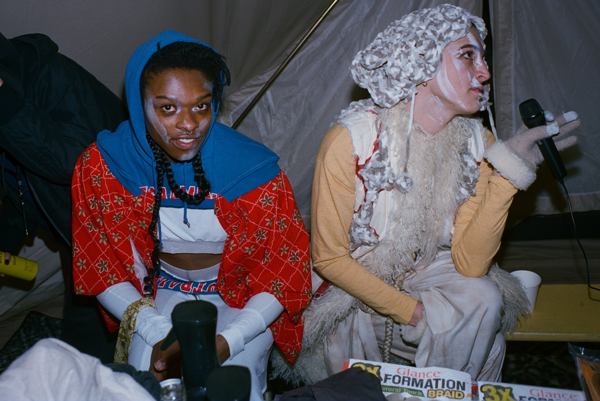 backstage photos from gogo graham's aw22 show at new york fashion week