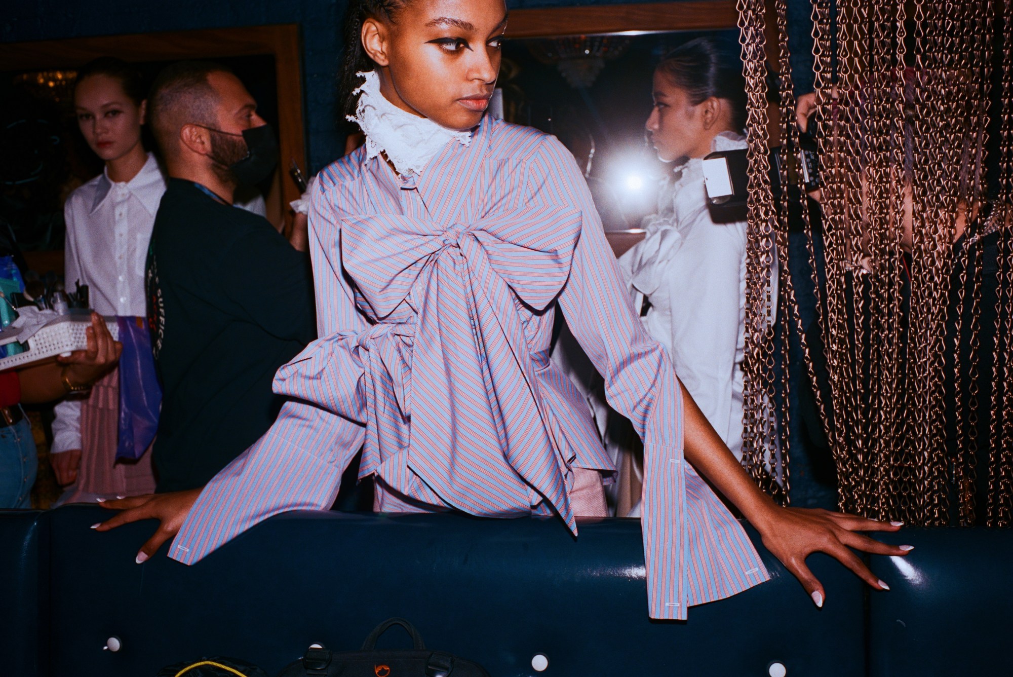 backstage photos from saint sintra's new york fashion week show