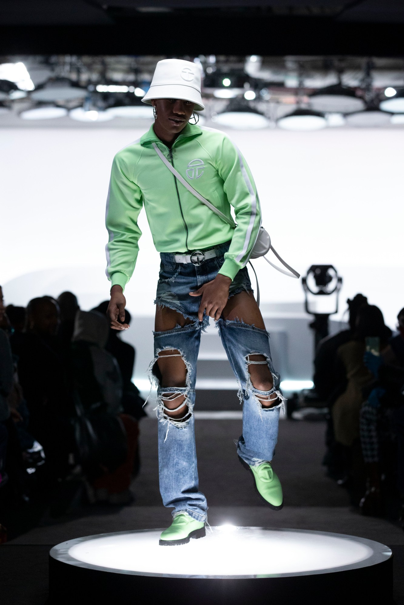 Runway look from Telfar AW22