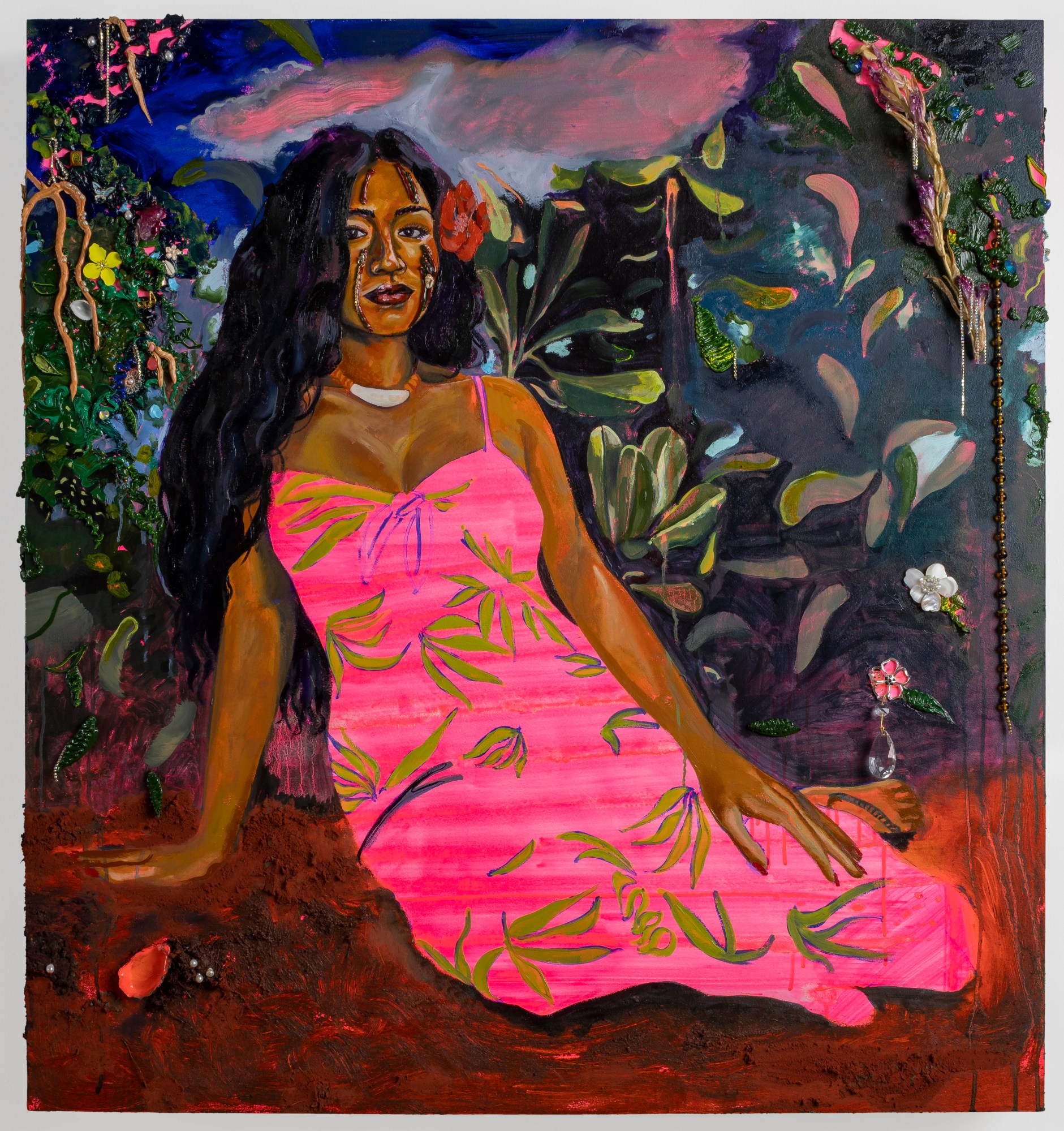 a painting of a woman by gisela mcdaniel