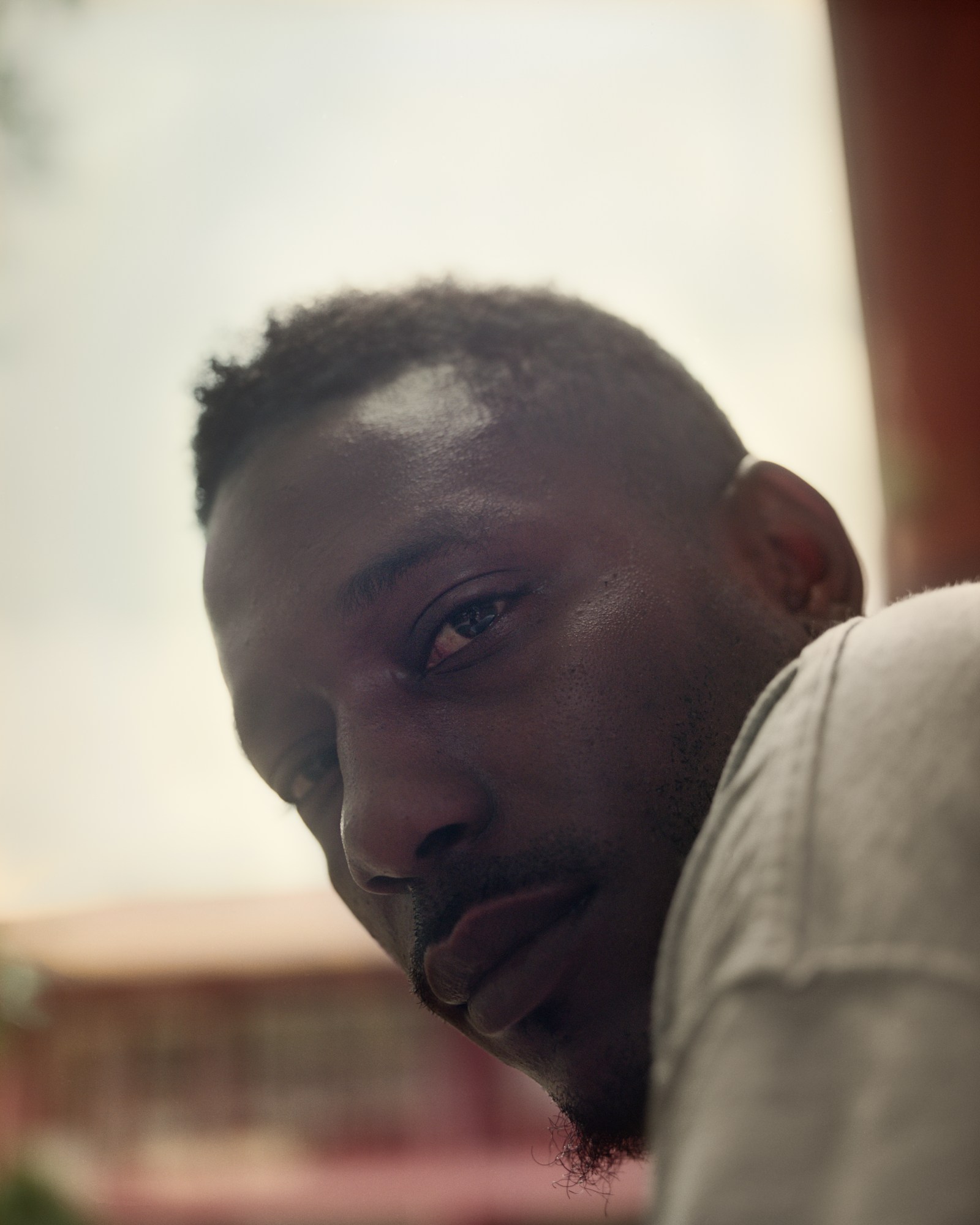 Portrait of a man with a beard looking directly into the camera