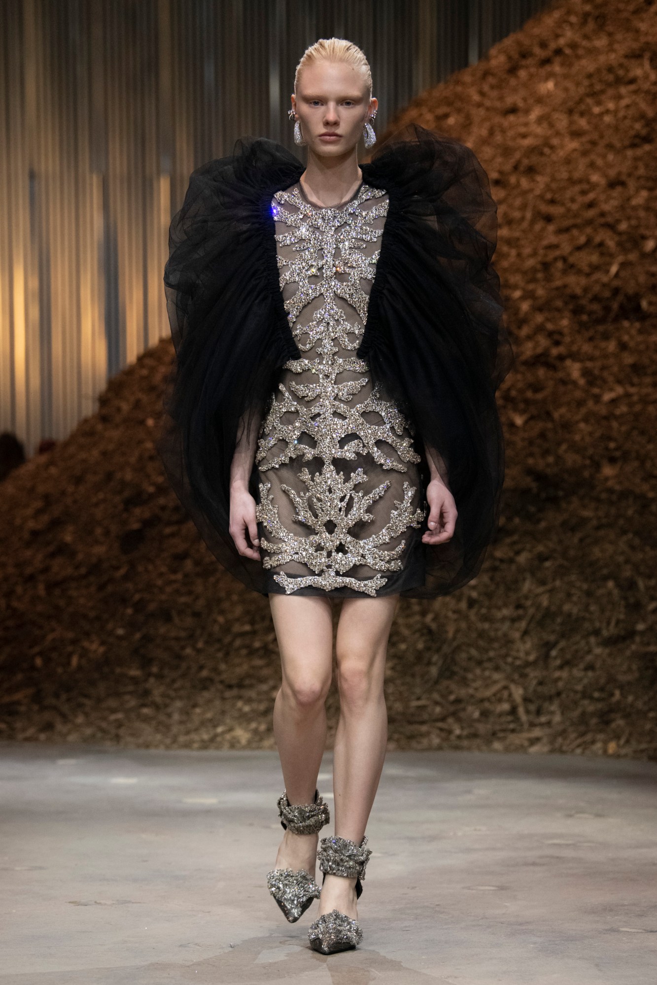 Model at Alexander McQueen AW22 show