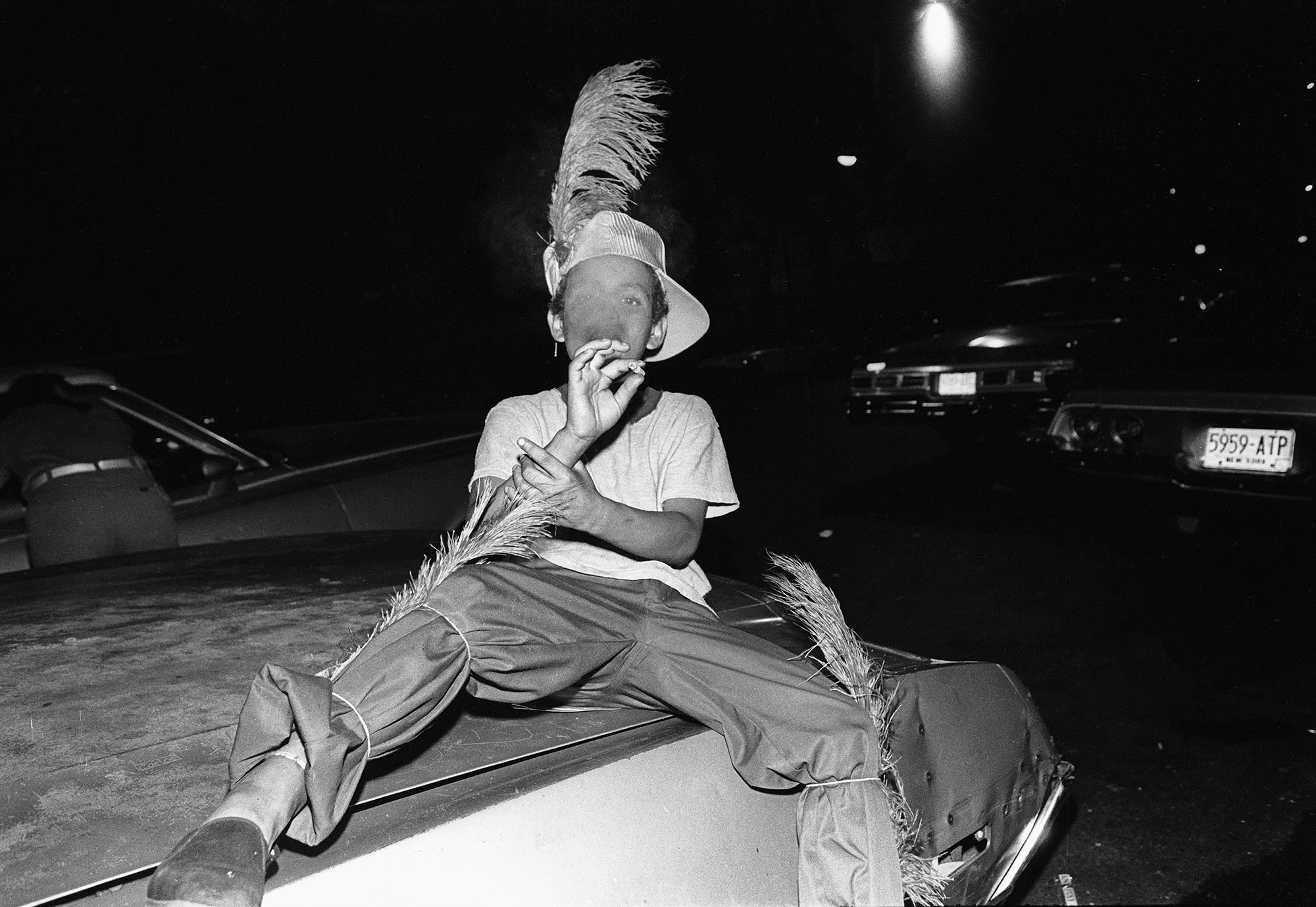 a young boy smoking