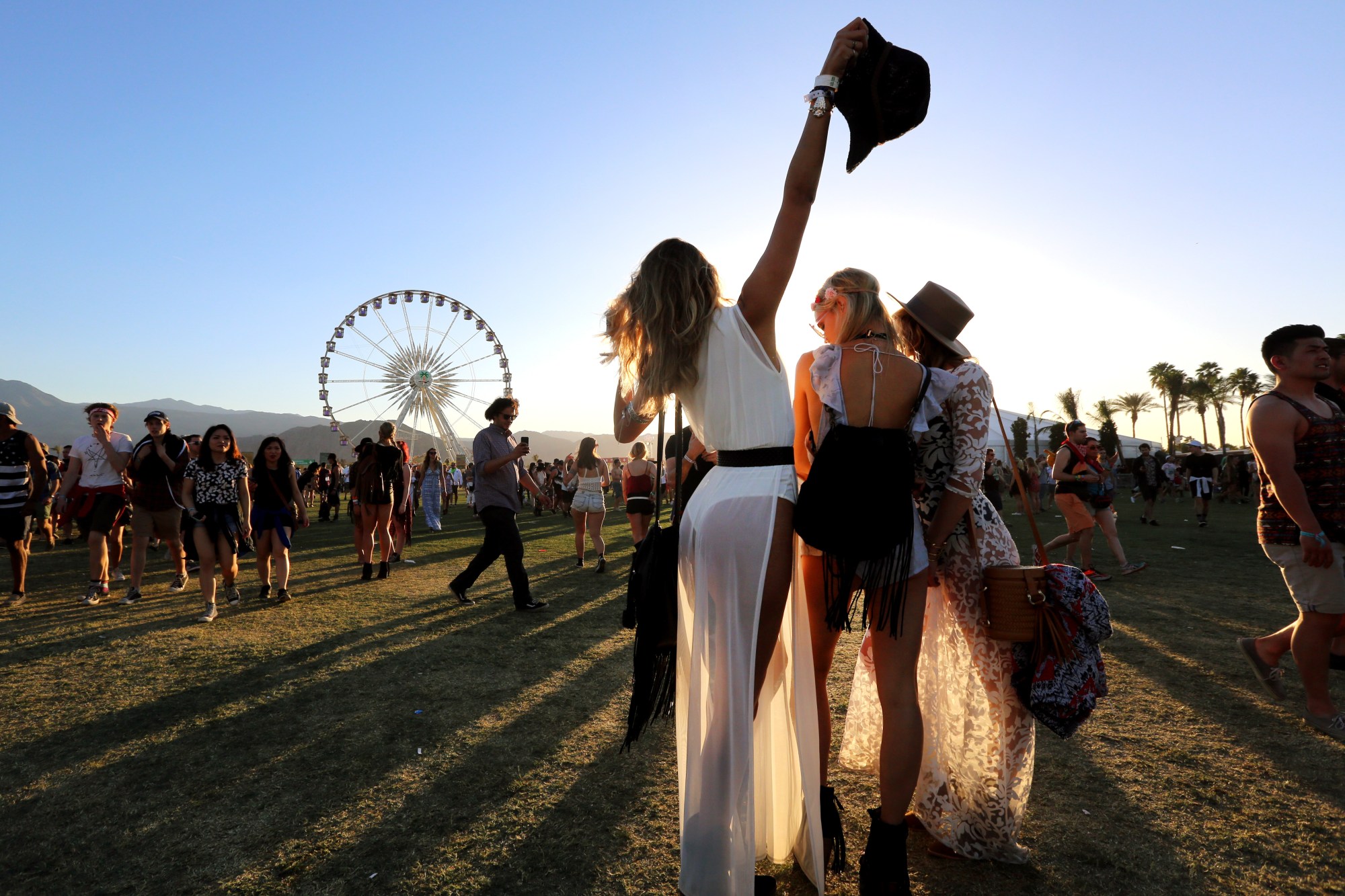 coachella wheel selfie