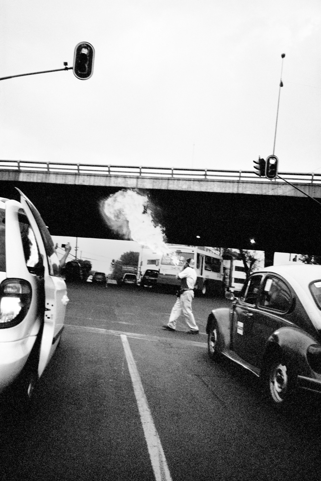 a person walking in a new york street by jason dill