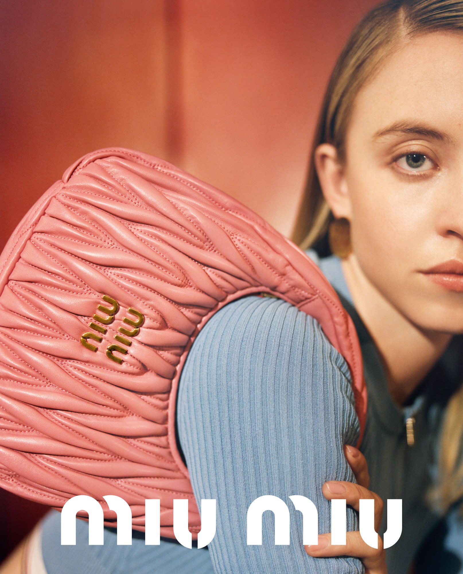 Sydney Sweeney for Miu Wander Bag campaign