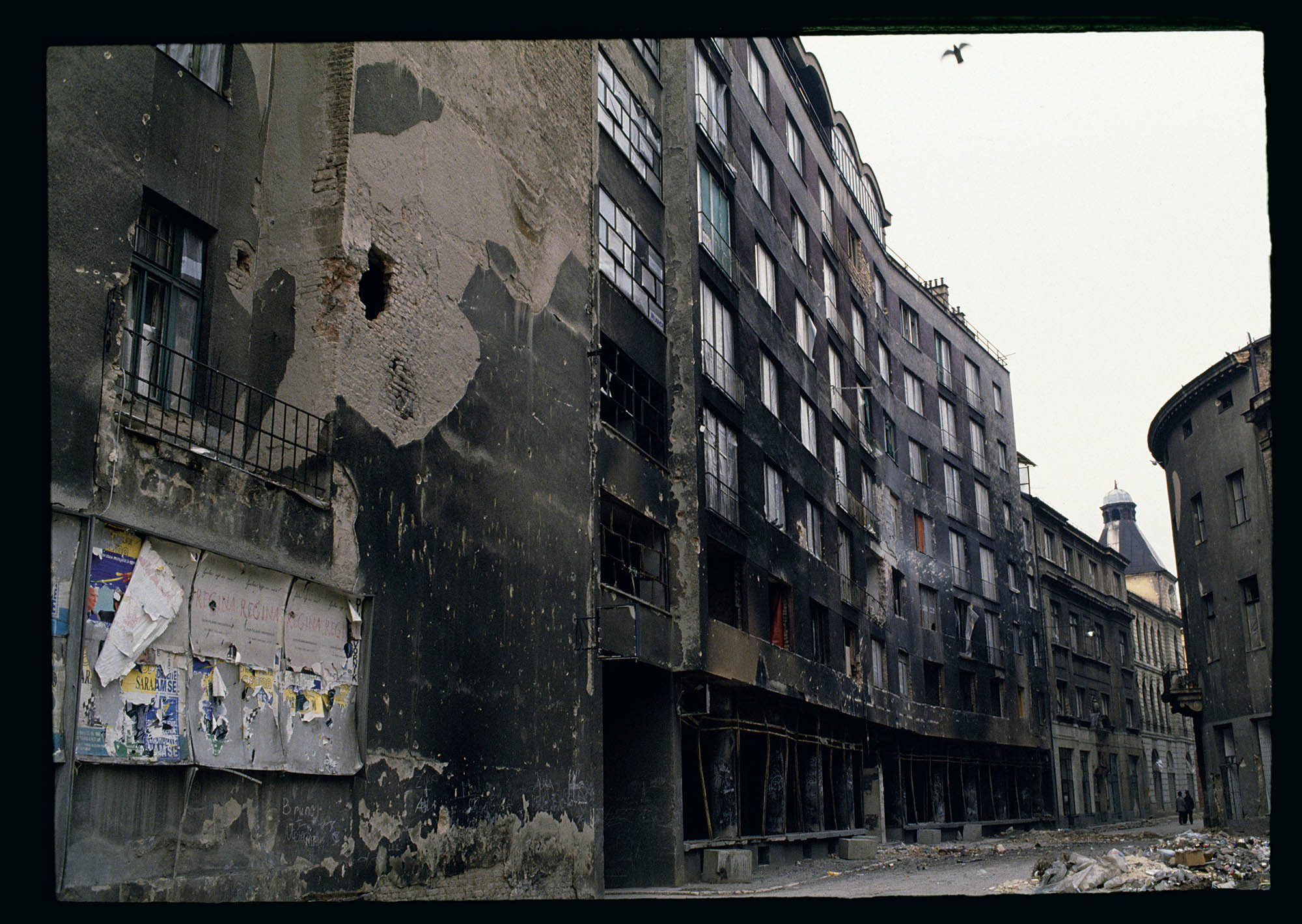 A photo of a war torn city in Eastern Europe.