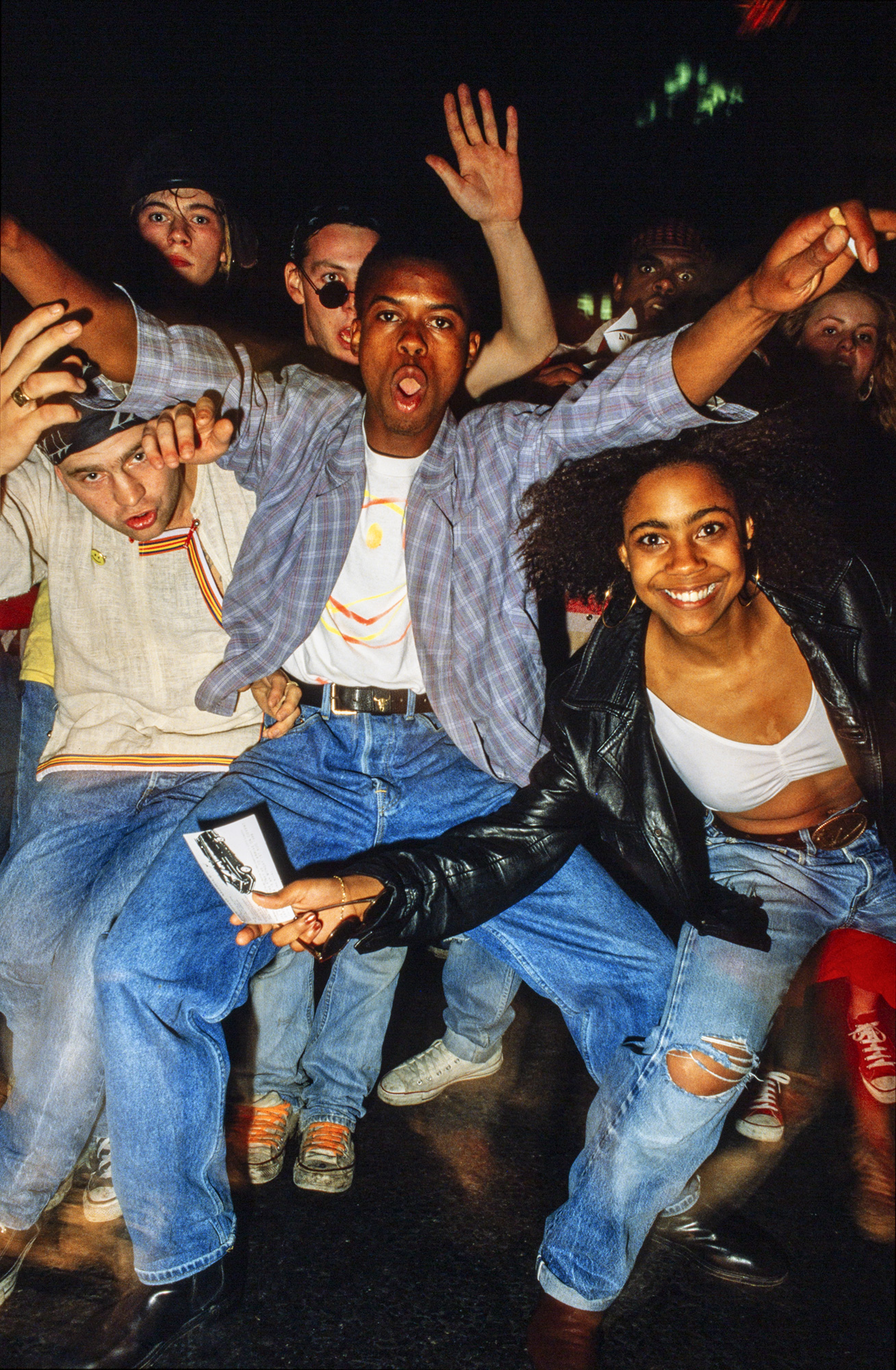 Clubbers all set and ready for a street party to happen (after Trip at The Astoria).jpg