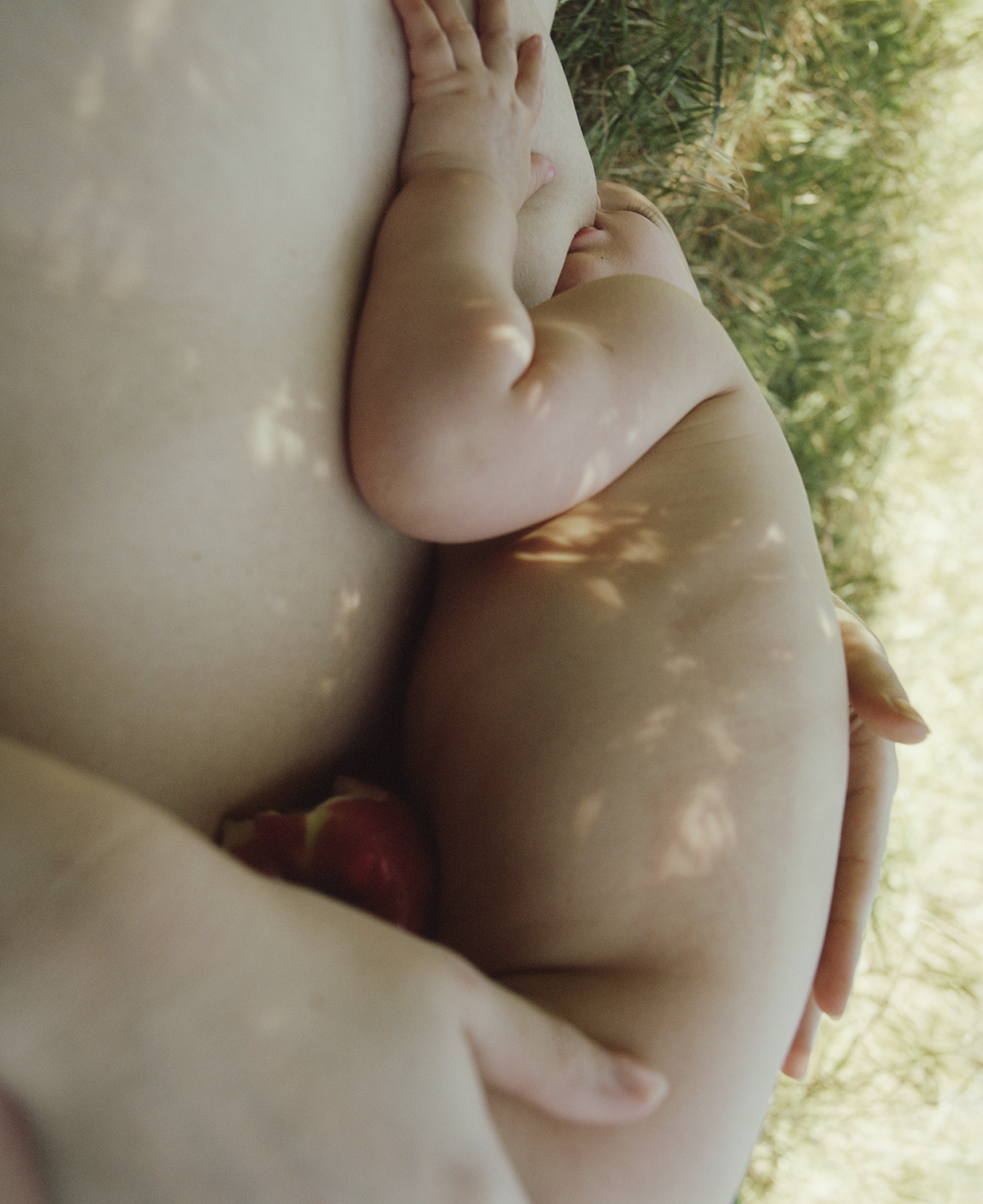 a baby being breast fed in the Zoë Ghertner story in i-D 368 Earthrise Issue