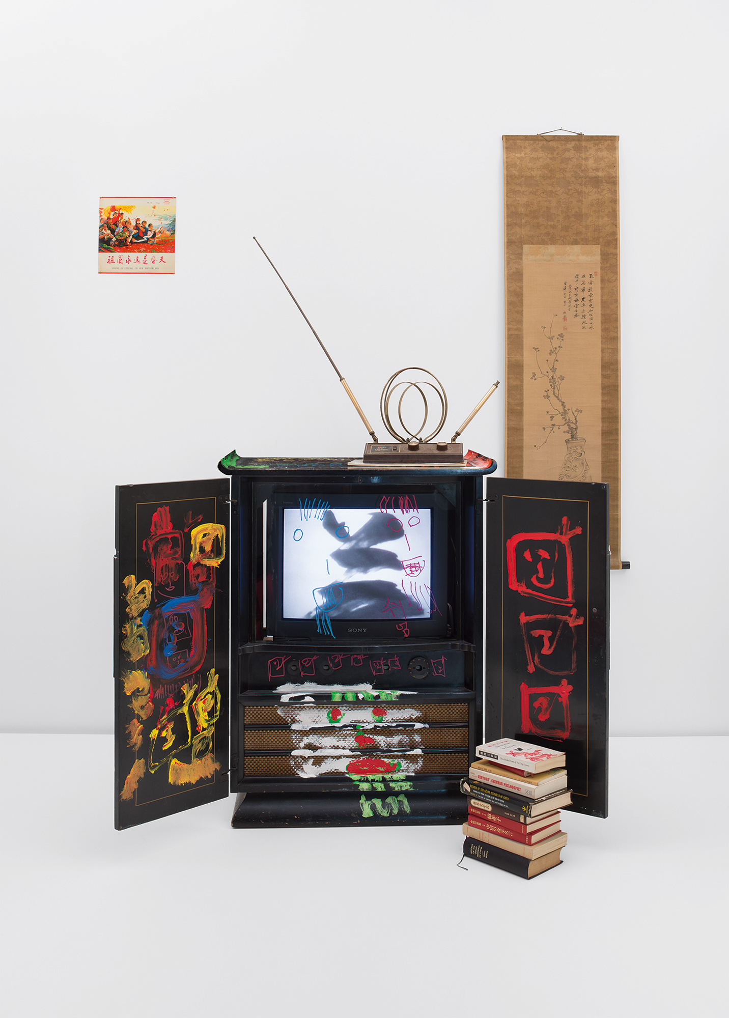 Installed work by Nam June Paik at Gagosian New York