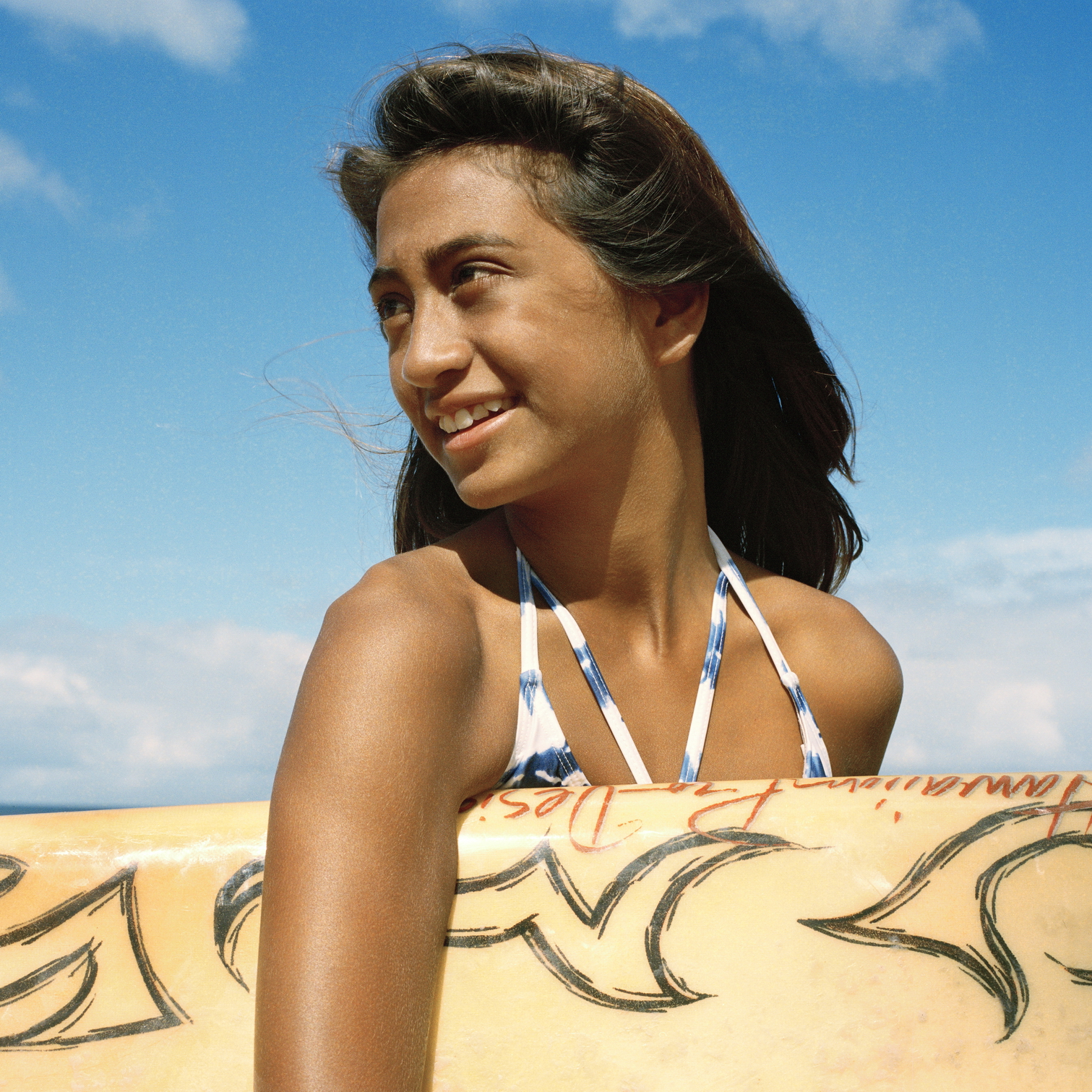 A person on a beach in Hawaii