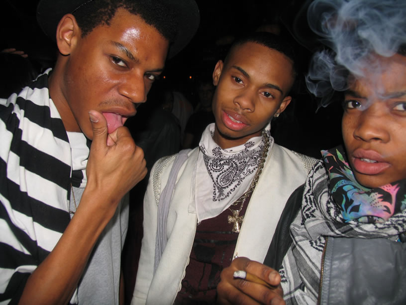 three guys smoking a joint and wearing bandanas photographed by the cobrasnake