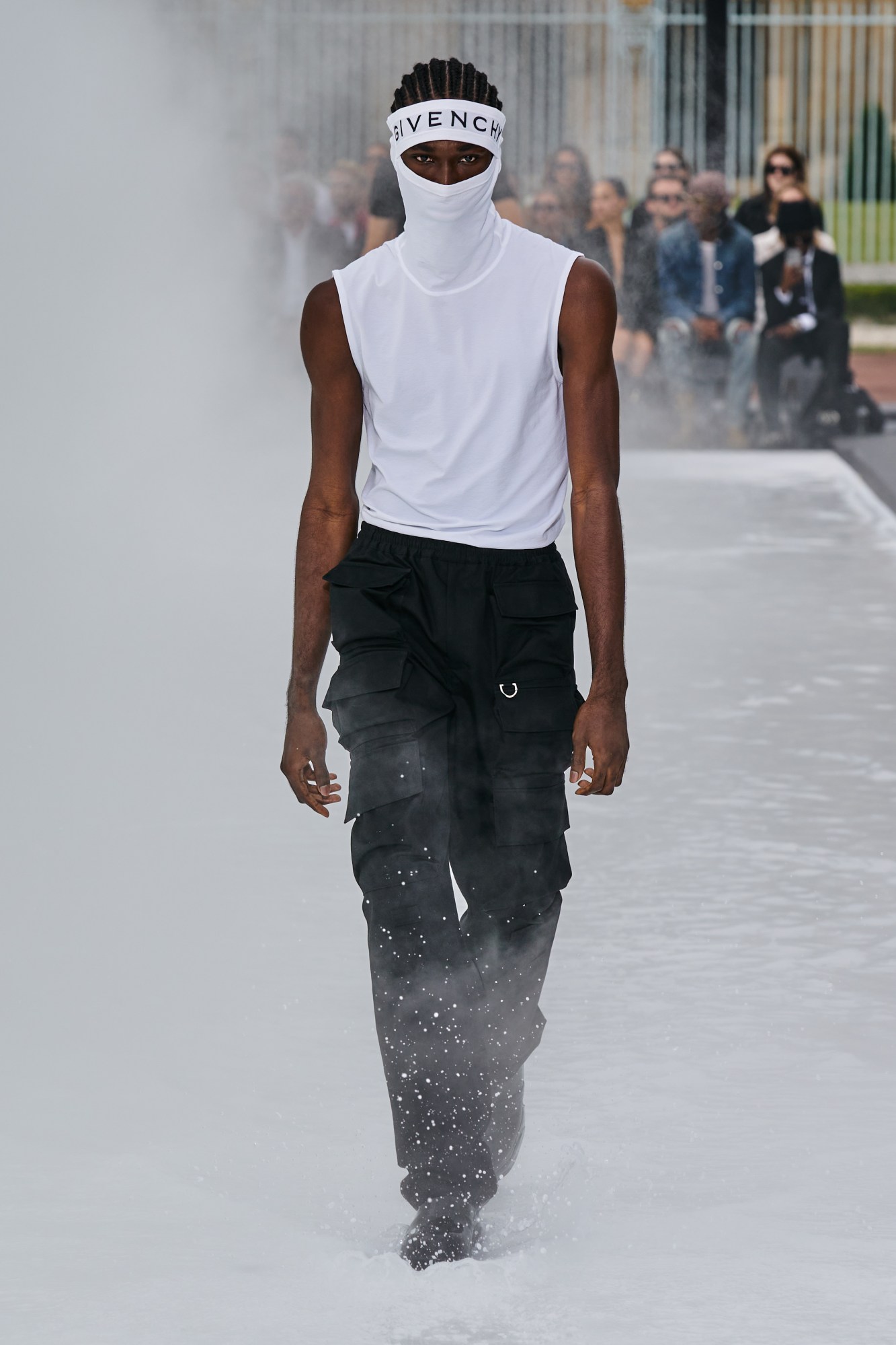 Model walking for Givenchy Men's SS23