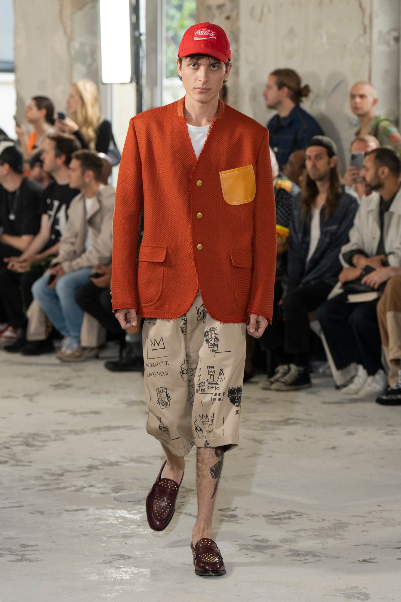 model walking for Junya Watanabe SS23 Men's show