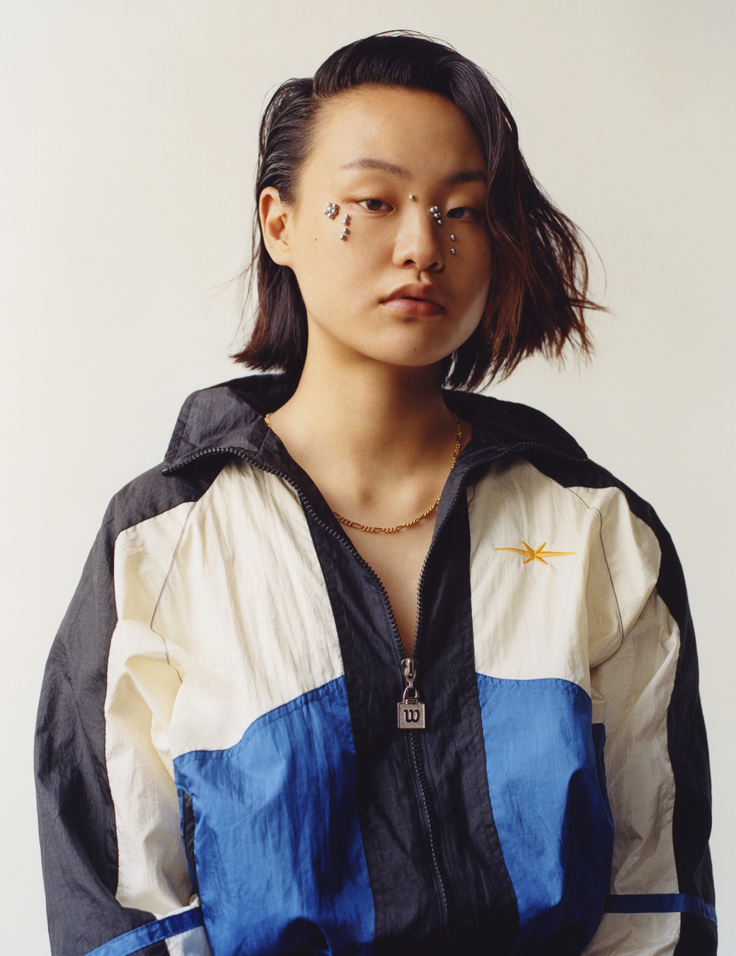 model wearing a coat in i-D 369 the Earthrise issue