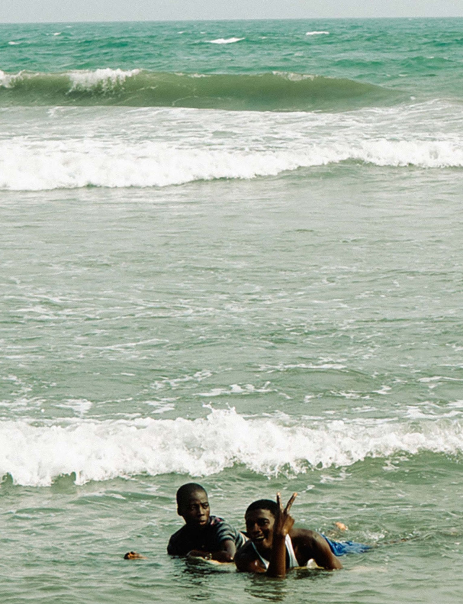 Boys at Dansoman Beach, Accra