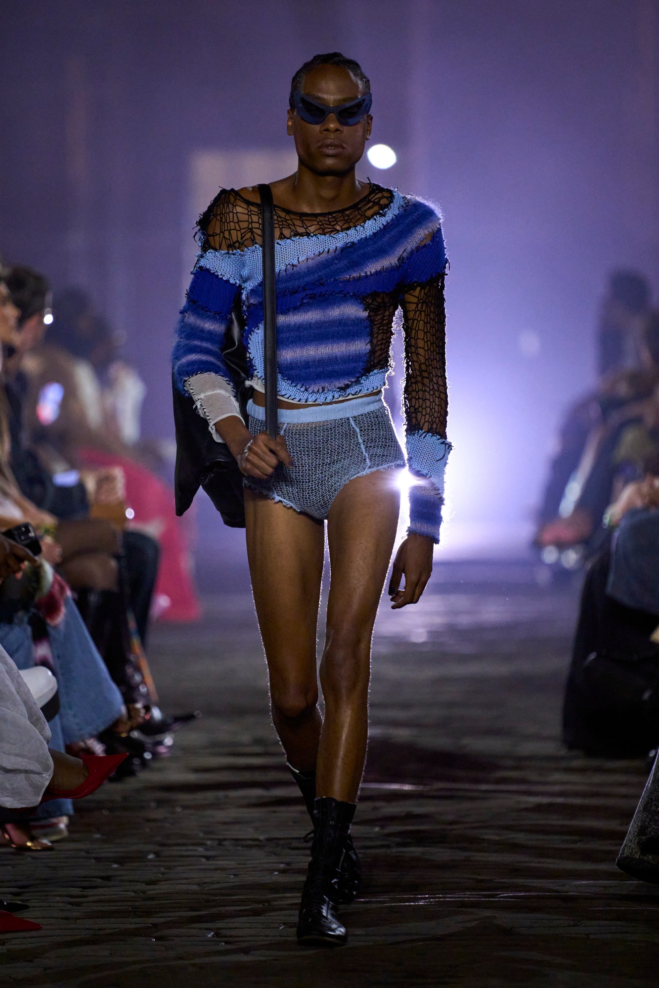 A model walking the runway at Marni SS23