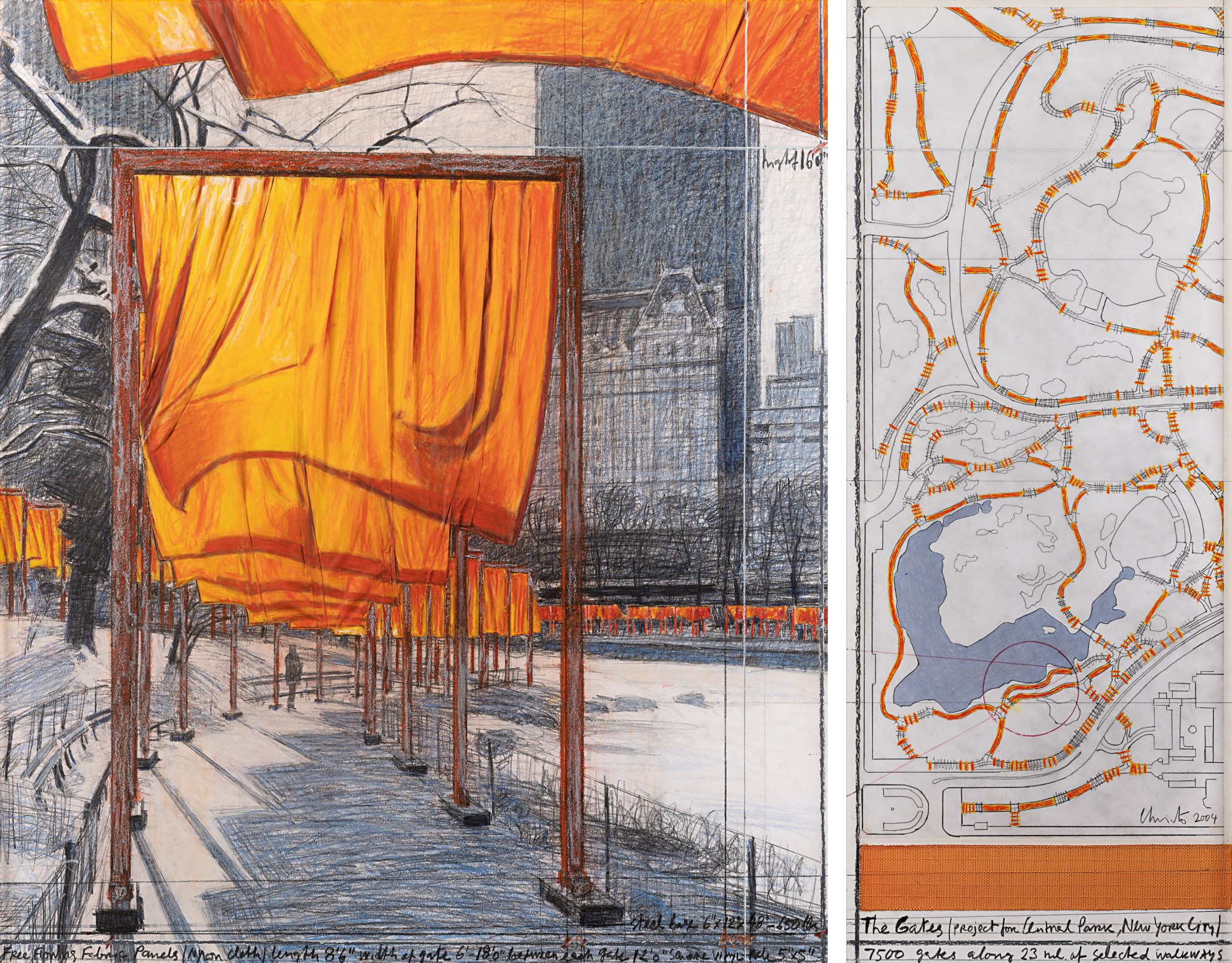 The Gates Wrapped in 2004 by Christo and Jean Claude