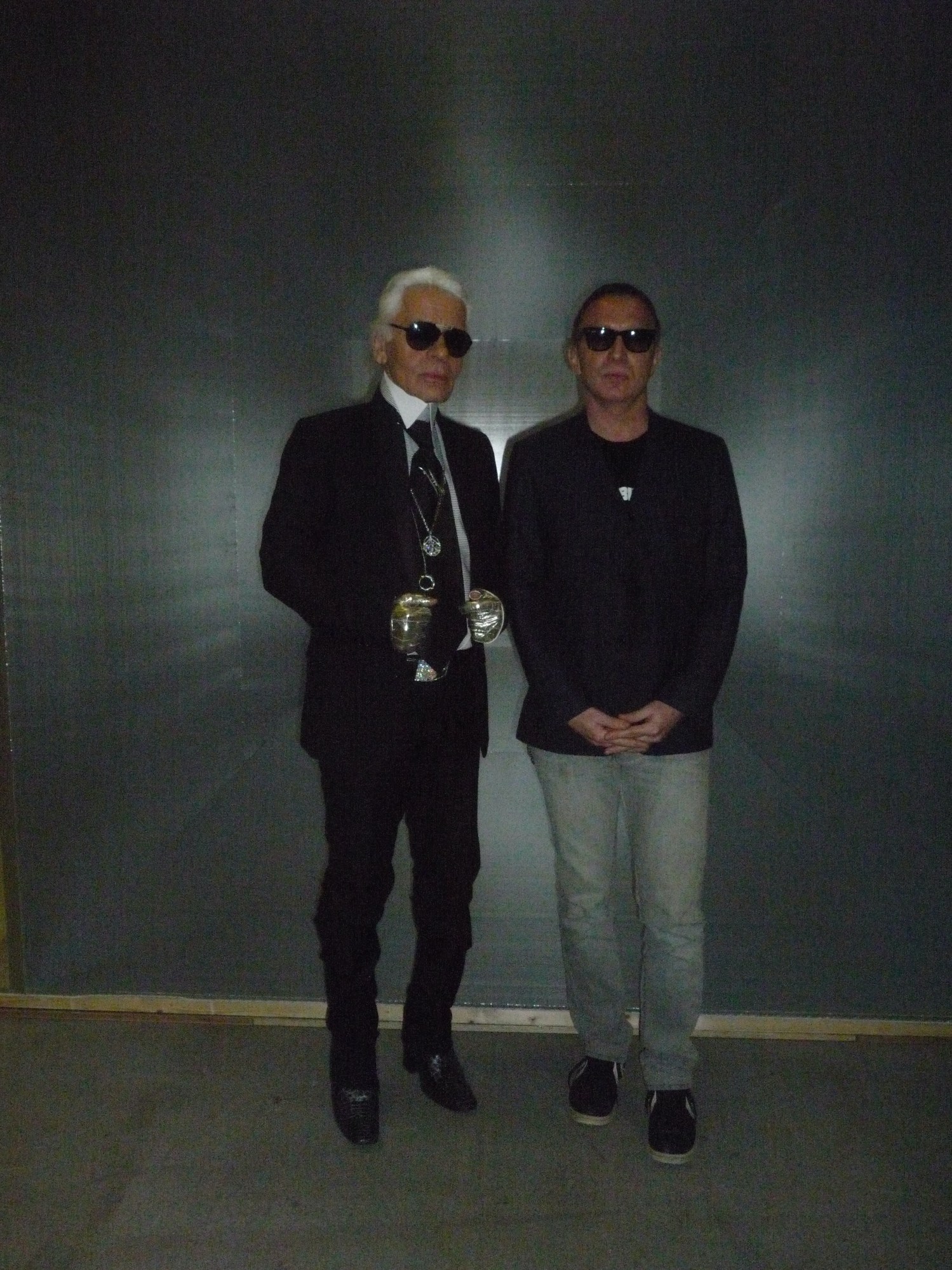 the photographer with karl lagerfeld