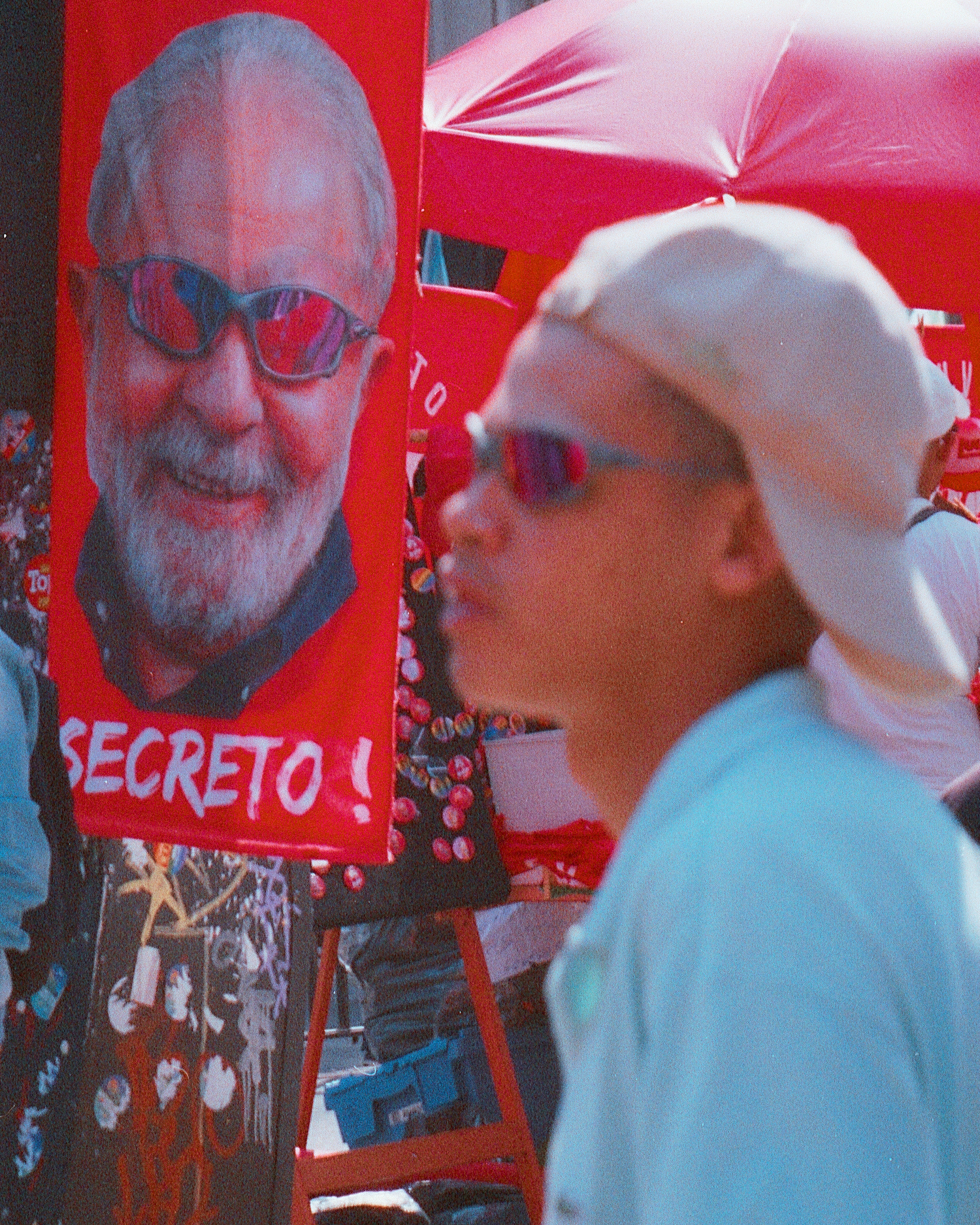 Rally attendees at a pro-Lula rally