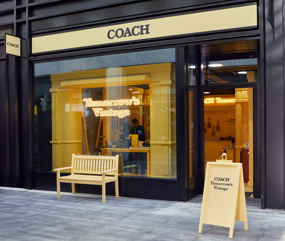 coach tomorrow vintage spitalfields pop up shop