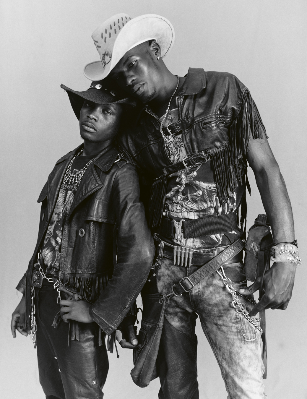 Botswana's heavy metal scene in cowboy outfits photographed by Oliver Hadlee Pearch for i-D’s The Royalty Issue, no. 370, Winter 2022