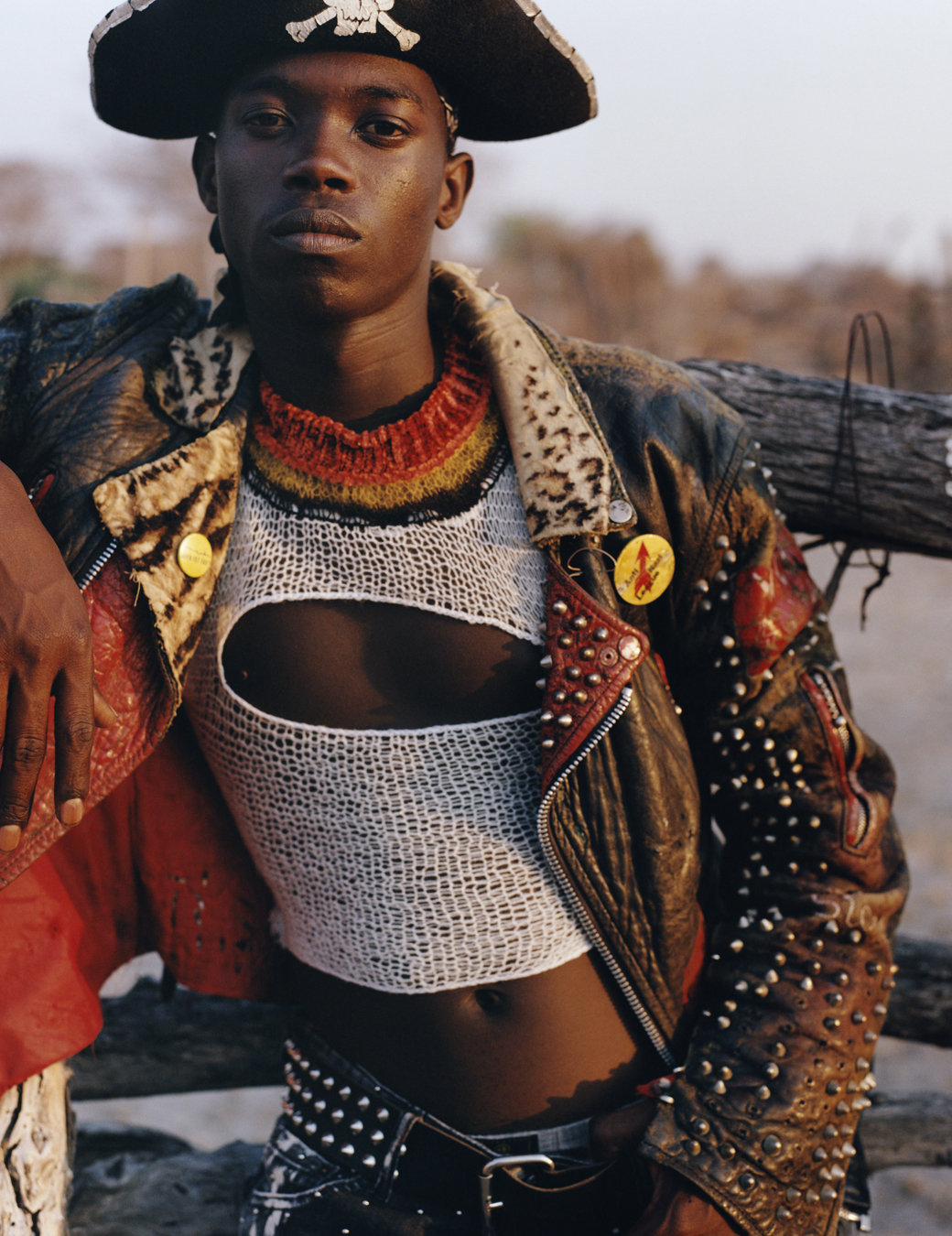 Botswana's heavy metal scene in cowboy outfits photographed by Oliver Hadlee Pearch for i-D’s The Royalty Issue, no. 370, Winter 2022