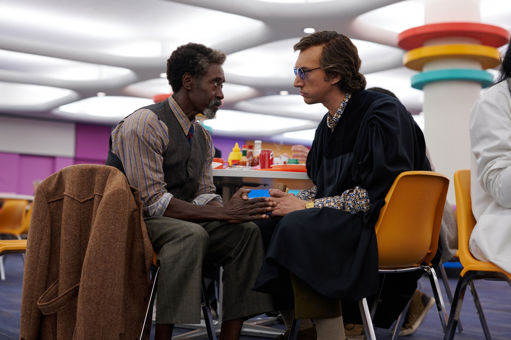 don cheadle and adam driver in white noise