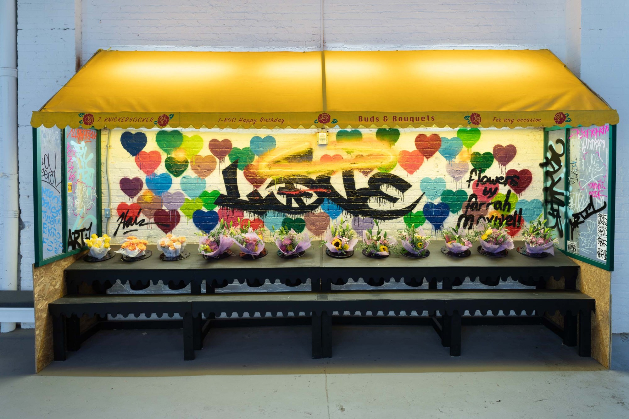 flower stand at 1800HappyBirthday exhibition