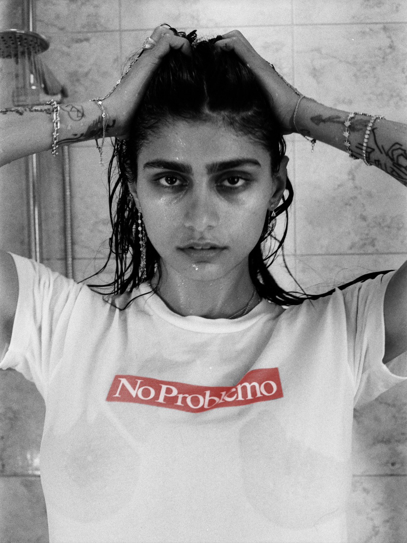Mia Khalifa in an Aries t-shirt