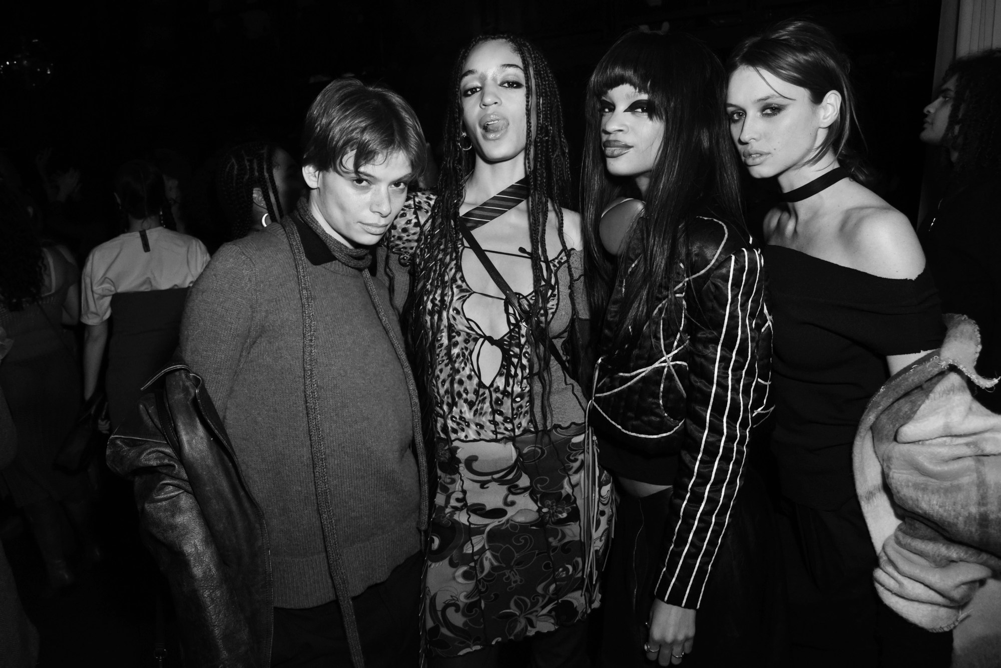 photos of the crowd at the i-D calvin klein syky nyfw party