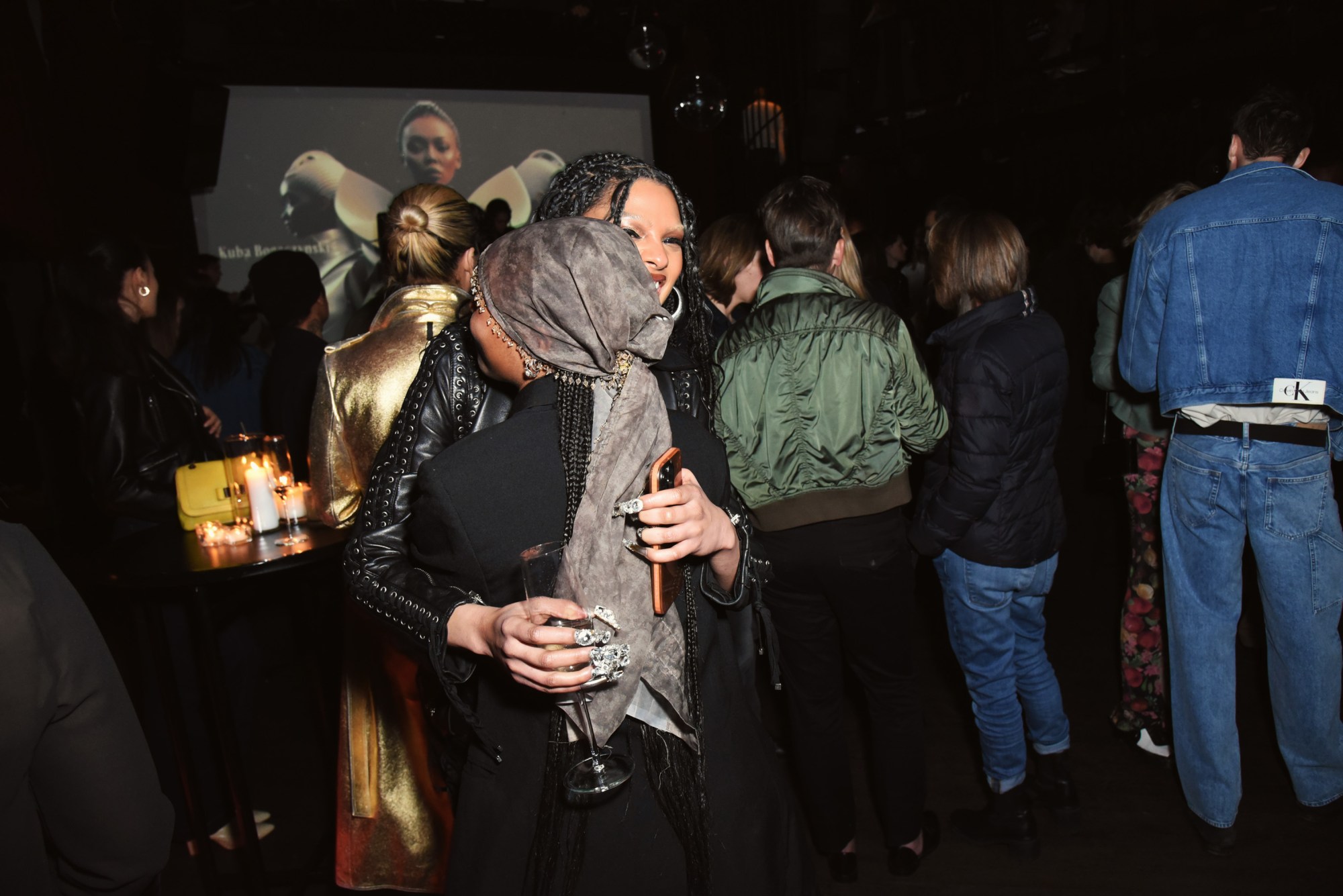 photos of the crowd at the i-D calvin klein syky nyfw party